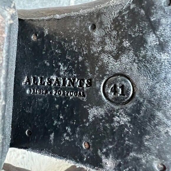 AllSaints Bonny Valley Ankle Boots Brown Leather Size EU 41 US 11 - Picture 10 of 11